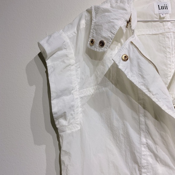 Luii S. sleeveless shell bomber jacket vest gilet Lightweight Vest Waterproof - Picture 8 of 11